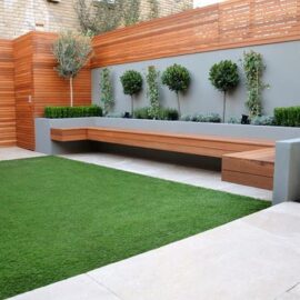 Concrete and Wooden Seating