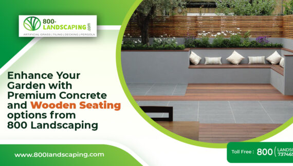 Enhance Your Garden with Premium Concrete and Wooden Seating options from 800 Landscaping